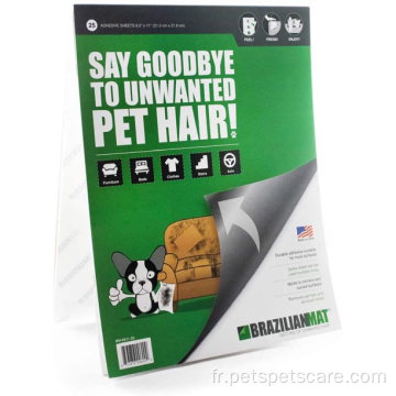 Brazilianmat chien pour chats de chats Repover feuille de cheveux